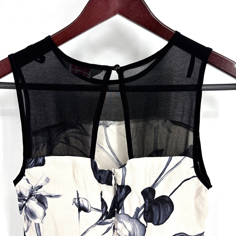 Dorothy Perkins Dress Womens 4 Floral Sleeveless Viscose Old Money Timeless - Picture 9 of 10